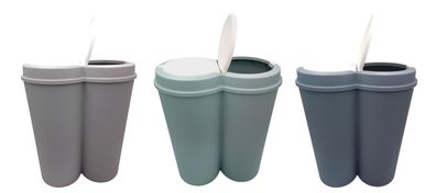 Duo Bin Abfalleimer 2x25L Mülltrenner Abfallsammler Mülleimer Abfallbehälter