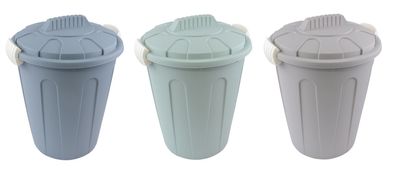 Abfalleimer 40L robustem Kunststoff praktischer Mülleimer abnehmbarem Deckel