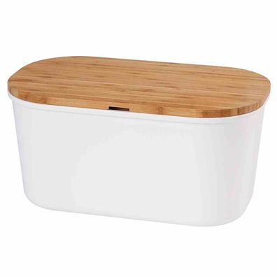 Brotbox weiß Melamin, 37 x 17,5 x 21,5 cm