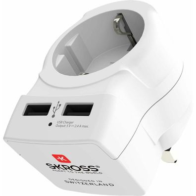 Netzadapter Skross 1500280 USB x 2 Europäisch United Kingdom