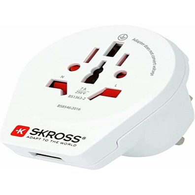 Netzadapter Skross 1500267 United Kingdom International 1 x USB