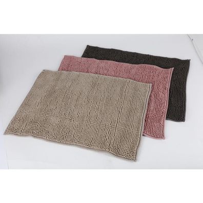 24x Chenille-Badematte 50x70cm Duschvorleger Dusche Badewanne Teppich