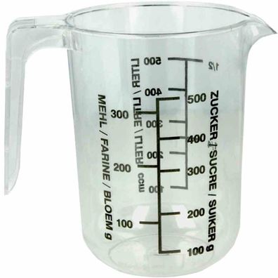 Messbecher transparent 0,5 l