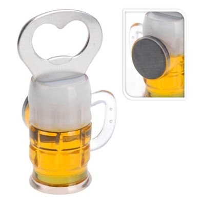 48 Stück Flaschenöffner-Magnet mit Bierkrug-Motiv Bierflasche öffnen
