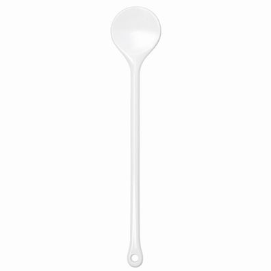 Rundlöffel weiß 31 cm mit Aufhängeloch