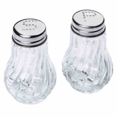 Salz- + Pfeffer-Streuer-Set "Berlin" Glas, 2 x 50 ml