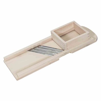 Krauthobel + 3 Messern Raspel Hobel Küchenhelfer Kochen Kochutensilien Gewürze