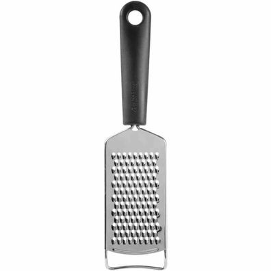 Küchenreibe mit Handgriff schwarz Edelstahl