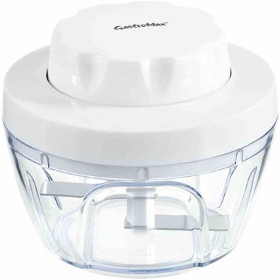 Zwiebel-Chopper weiß mit transparentem Behälter