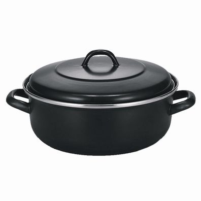 Kölner Bräter 24 cm schwarz matt und emailliert