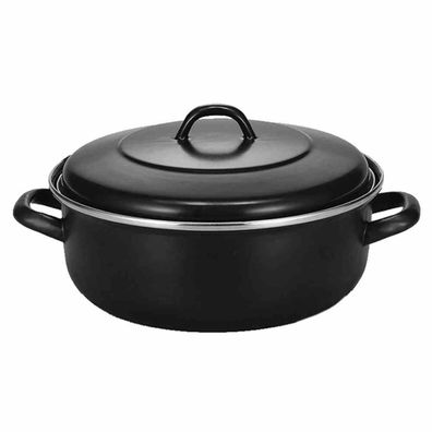 Kölner Bräter 28 cm schwarz matt emailliert