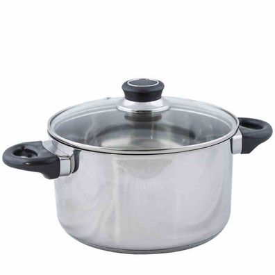 Fleischtopf 24cm Kochen Kochutensilien Herd Küche Küchenhelfer Braten Suppen NEU