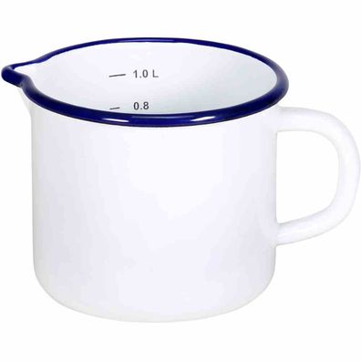 Milchtopf Emaille Kochen Kochtopf Küche Küchenhelfer Kochzubehör Mahlzeit