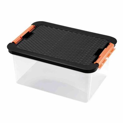 Systembox 14 l, 40 x 29 x 18 cm Deckel in Rattanoptik farbig sortiert