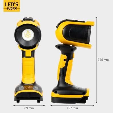 Arbeitsleuchte für Milwaukee, Metabo (CAS), Bosch (AMPShare), Makita, DeWalt