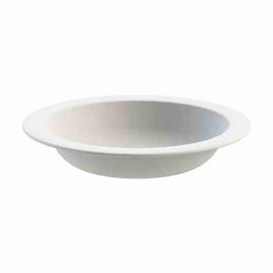 Teller 21,5 cm tief weiß aus Kunststoff