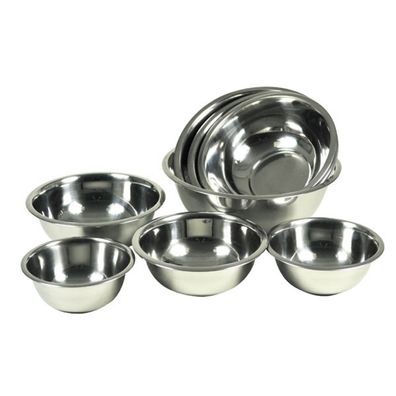 Edelstahl Rührschüsseln 8er-Set Salatschüssel Servierschüsseln Schüssel Schalen