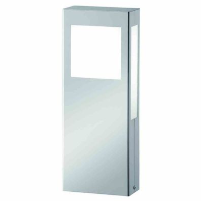 AquaPaulo Pollerleuchte, 18W, IP44, Kompaktleuchtstofflampe, 2G11, Edelstahl