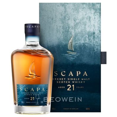 Scapa 21 Jahre 0,7 l - Fassstärke, Isle Of Orkney Single Malt Scotch Whisky