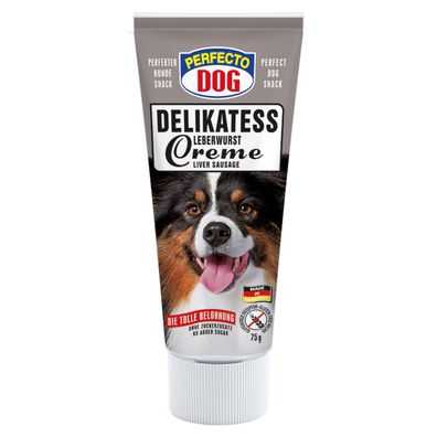 12 x PerfectoDog Leberwurst Hundefutter Snack Haustier Leckerli Ergänzungsmittel