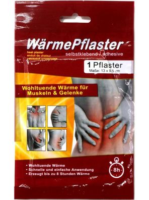 10x Wärmepflaster Selbstklebend Muskeln Gelenke Rückenschmerzen Nacken Schulter