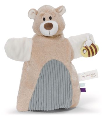 Schmusetuch Handpuppe Bär 2in1, NICI, Babyspielzeug, 61856