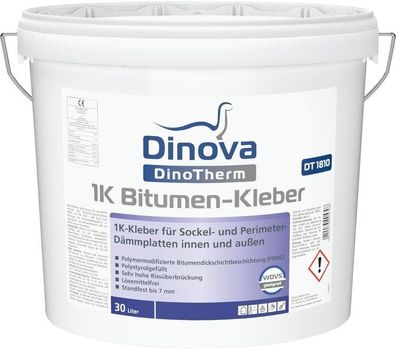 Dinova DinoTherm DT1810 Bitumenkleber 1K 30 Liter schwarz