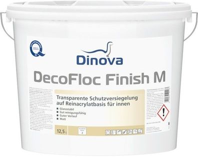 Dinova DecoFloc Finish M 12,5 Liter transparent