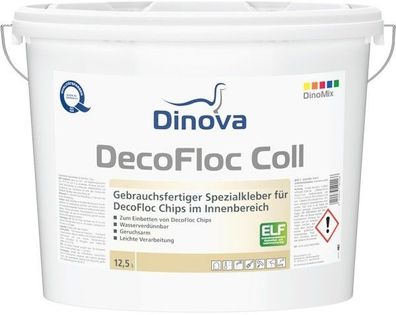 Dinova DecoFloc Coll 12,5 Liter weiß