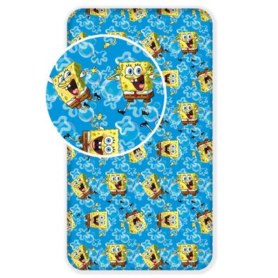 Sponge Bob Kuschelige Bettwäsche Polyester, 90x200 + 25 cm