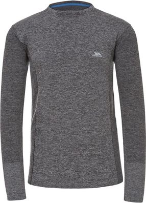 Trespass Longsleeve Timo - Male Active Top Tp75 Black Marl