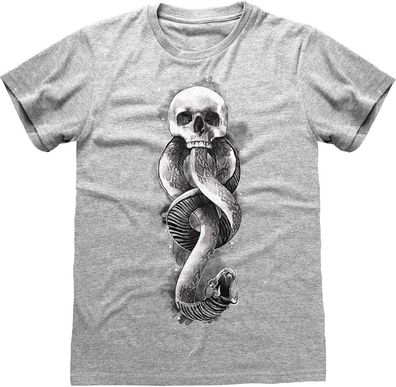 Harry Potter - Dark Arts Snake T-Shirt Heather Grey
