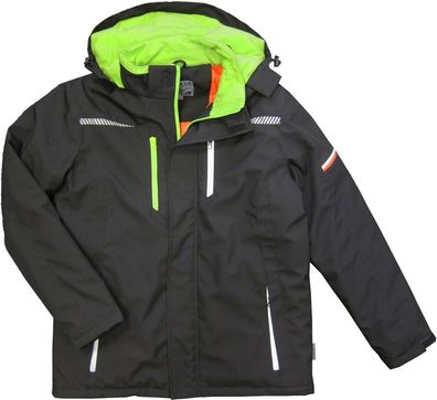 Terrax Workwear Berufsparka Schwarz/Limette