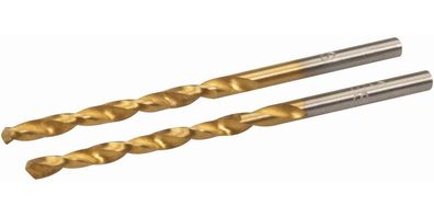 Silverline Bohrer Titanbeschichtete HSS-Spiralbohrer, Doppelpckg