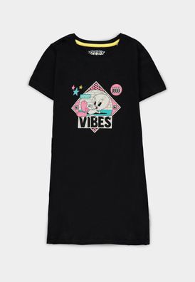 Looney Tunes (Kids) - Girls Shirt Dress Black
