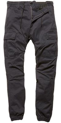 Vintage Industries Chino Hose Vince Cargo Jogger Steel