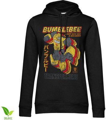Transformers Bumblebee - Every Hero Has A Beginning Girls Damen Hoodie Black