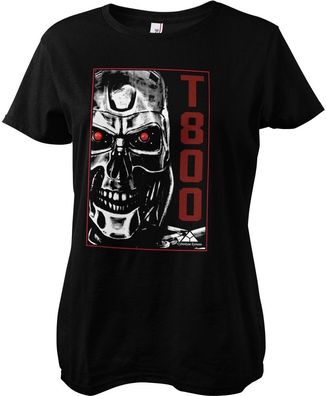 Terminator T-800 Machine Girly Tee Damen T-Shirt Black