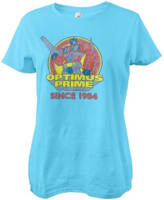 Transformers Optimus Prime - Since 1984 Girly Tee Damen T-Shirt Skyblue