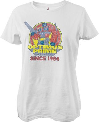 Transformers Optimus Prime - Since 1984 Girly Tee Damen T-Shirt White