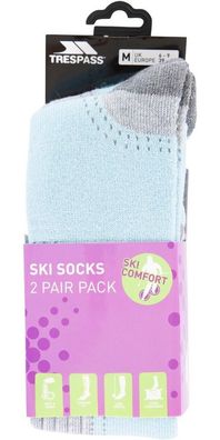 Trespass Damen Socken Janus Ii - Female Ski Sock (2 Pair Pack)