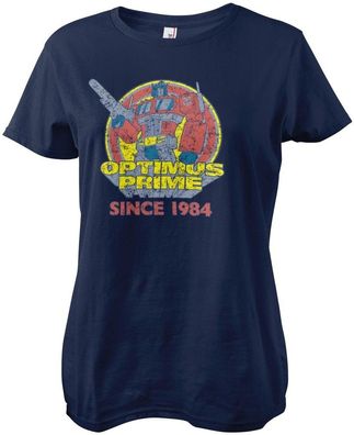 Transformers Optimus Prime - Since 1984 Girly Tee Damen T-Shirt Navy