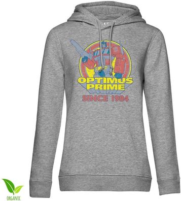 Transformers Optimus Prime - Since 1984 Girls Damen Hoodie Heathergrey