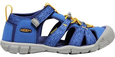 Keen Jungen Kinder Sandalen Kindersandalen Seacamp II CNX JR Bright/Blue Depths1