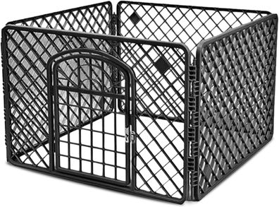 Best For Home Faltbares Hundegehege 90×90×60 cm - Sicher & Stylisch Drinnen & Draußen