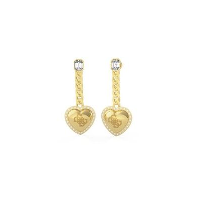 Romantic gold-plated earrings with pendants That`s Amore JUBE01071JWYG