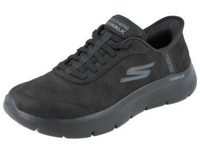 Skechers Slip Ins Go Walk Flex Mali Damen Schlupfsneaker Halbschuhe schwarz
