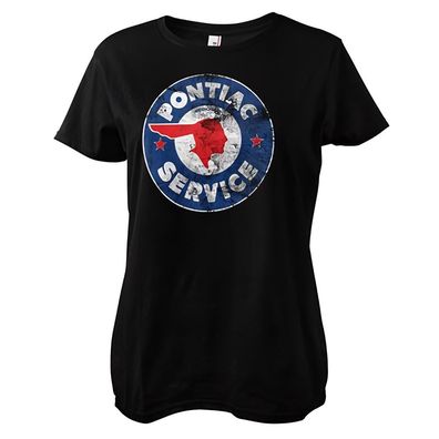 Pontiac Damen T-Shirt Service Logo Girly Tee GM-5-PONT001-H50-7