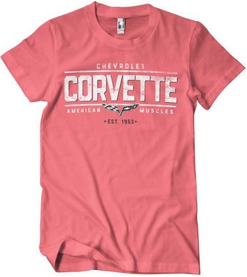 Corvette T-Shirt American Muscles T-Shirt GM-1-CORV008-H78-6