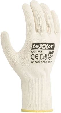 teXXor Mittelstrick-Handschuhe Baumwolle/Nylon (12 Paar) 1943
